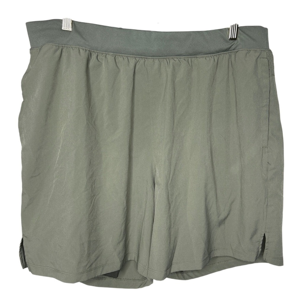 Old Navy Active GO Dry Liner Athletic Running‎ Shorts Olive Green Womens XL